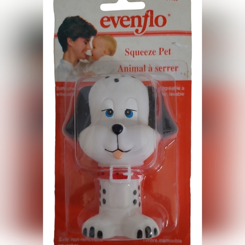 VINTAGE Evenflo Sqeeze Pet Dalmation Dog 1988
